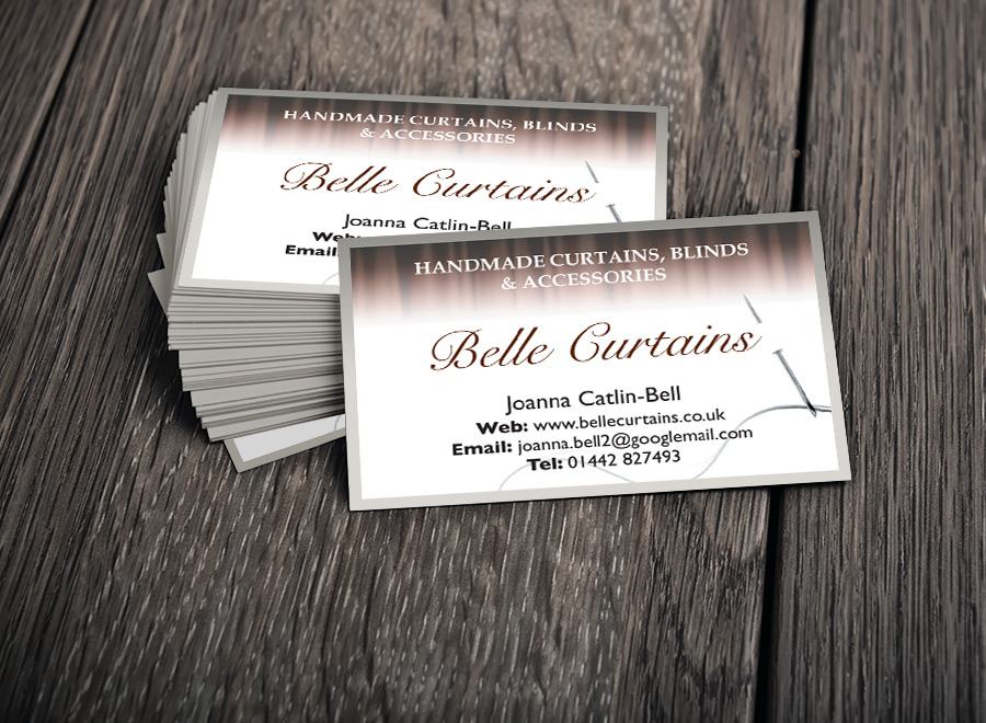 Business Card Design - Belle Curtains