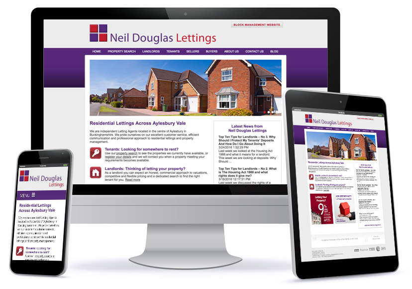 Bespoke Wesbite Design - Neil Douglas Lettings