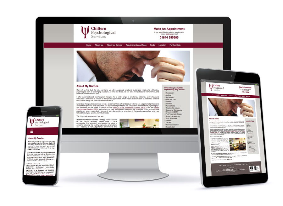 Bespoke Wesbite Design - Chiltern Psychological Services