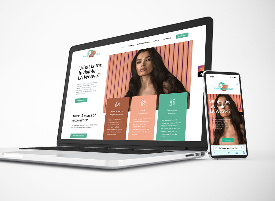 Wordpress Wesbite Design - Invisible LA Weave