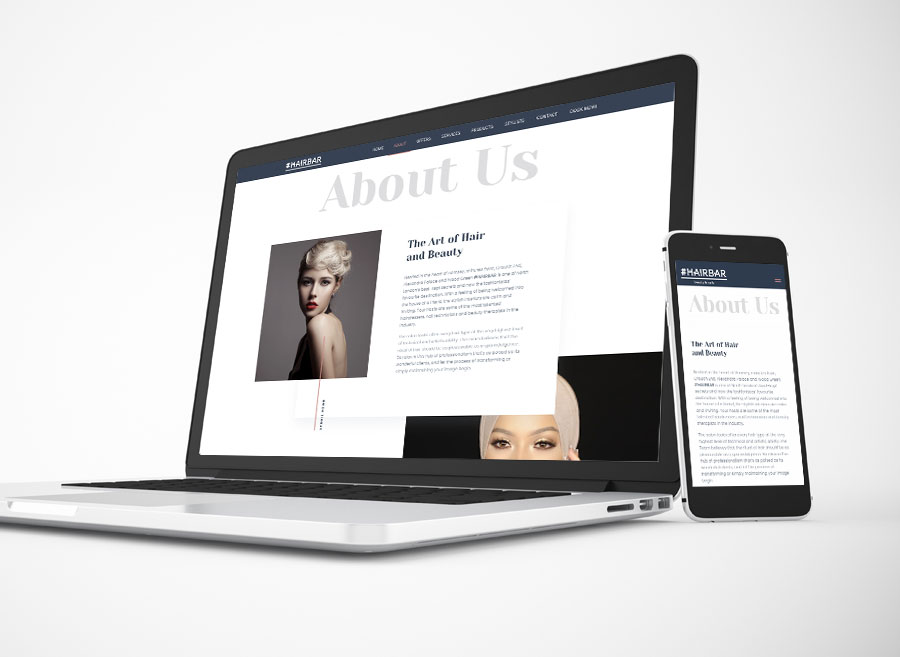 Wordpress Wesbite Design - Hair Bar London